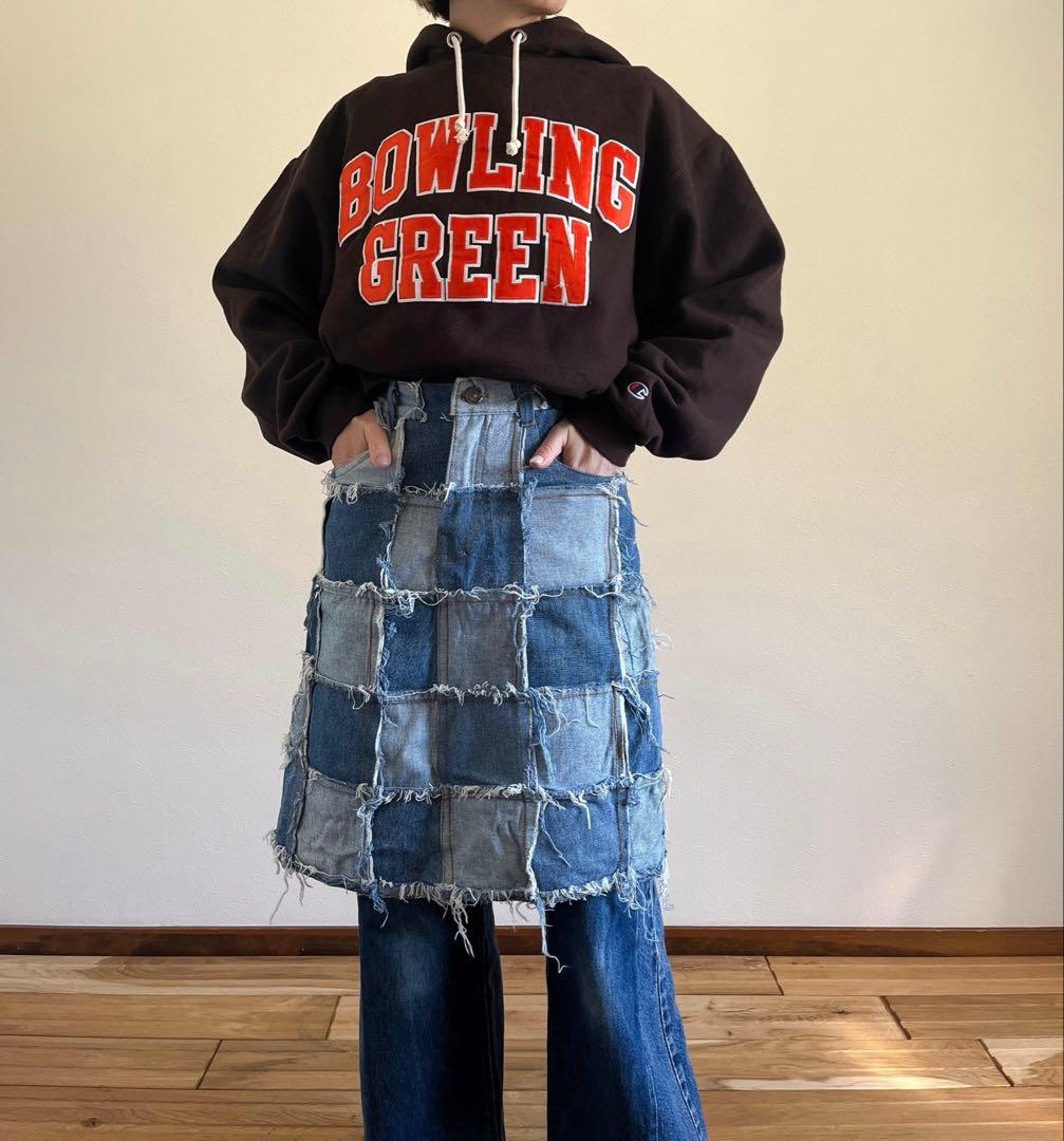 Levi’s remake patch work skirt