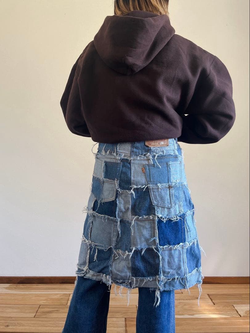 Levi’s remake patch work skirt