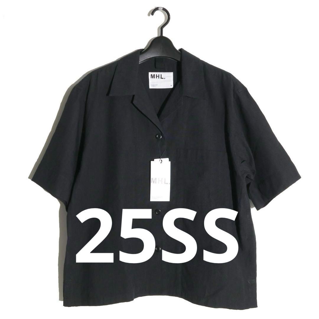 MHL. FADED LINEN COTTON PLAINWEAVEリネンシャツ