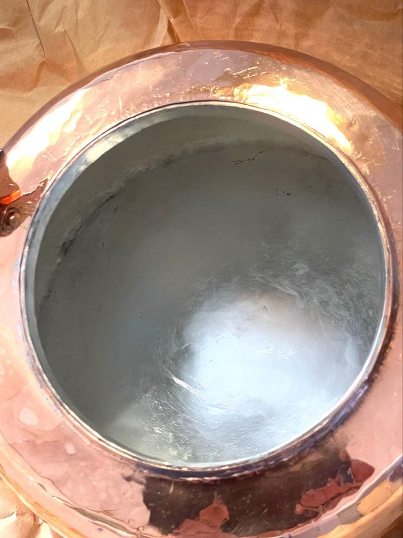 京都有次　銅製　大型やかん（容量3.5L） 『江戸型』