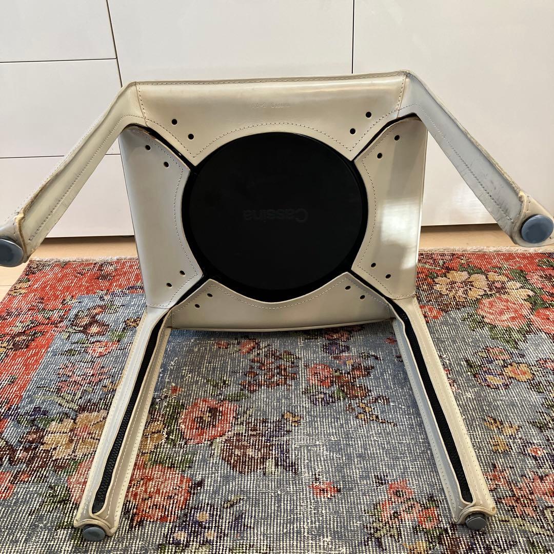 Cassina 412 CAB チェア　ベリーニ　アイボリー/トープ