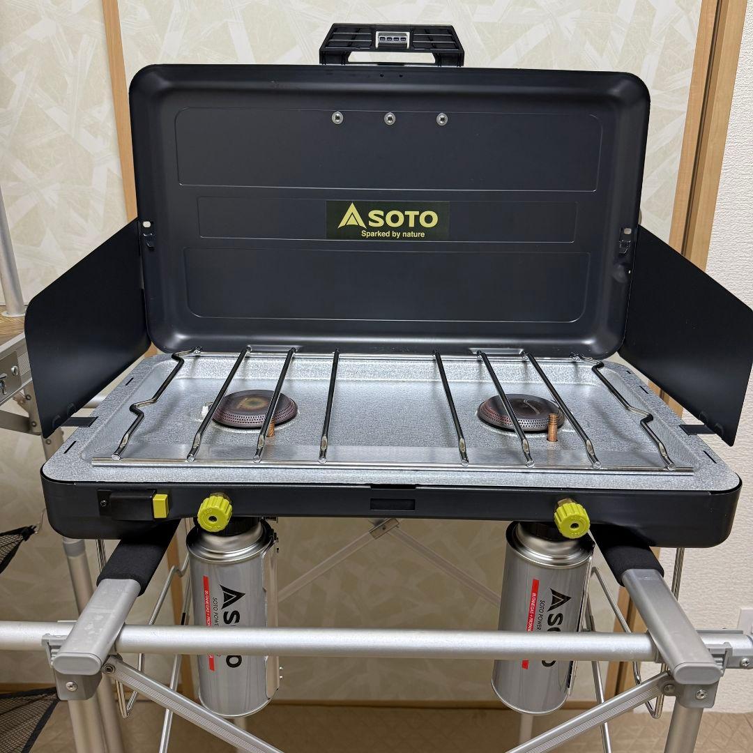 FIELDOOR キッチンテーブル SOTO ソト ２バーナー パワーブースター