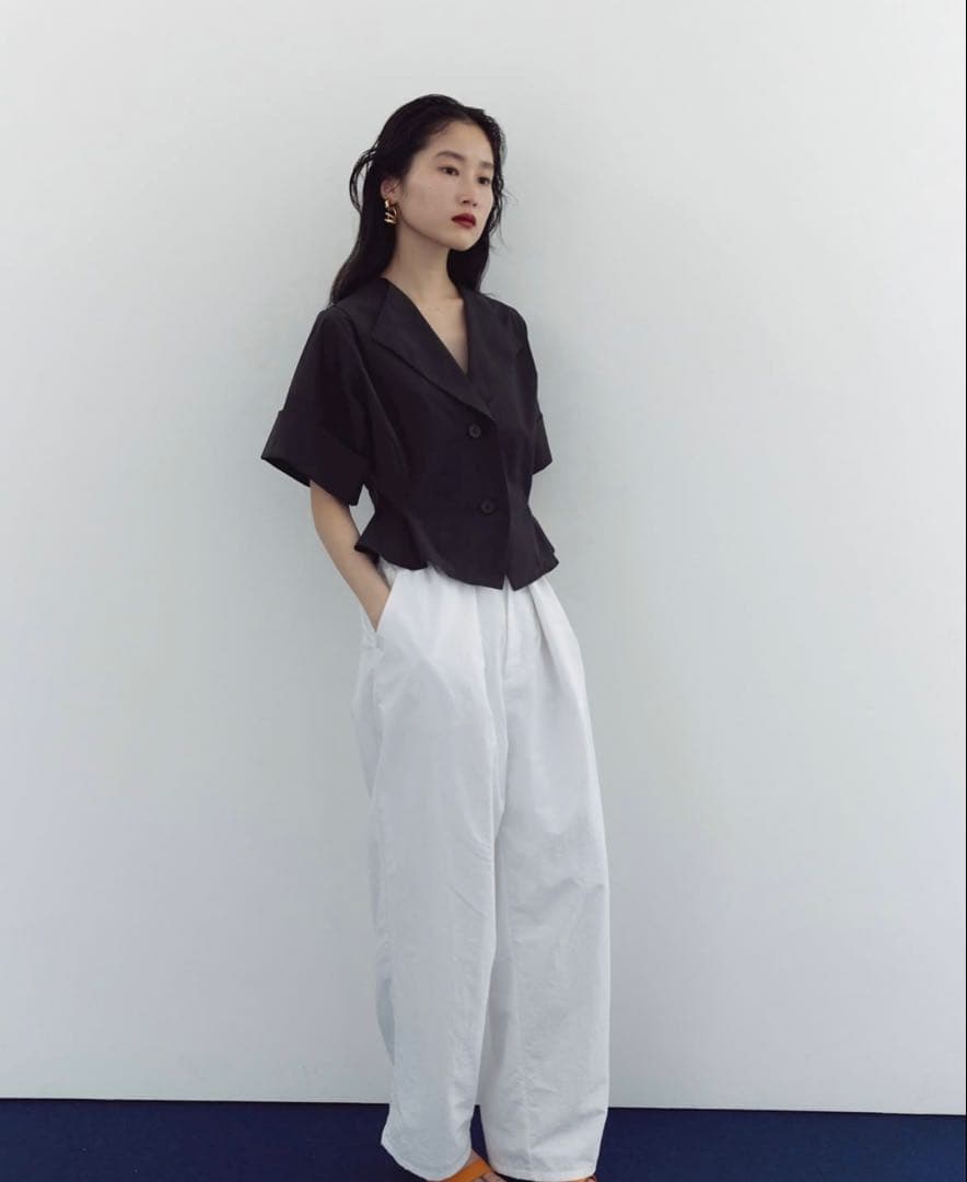 MEER. OPEN COLLER SHORT SHIRT 試着のみ