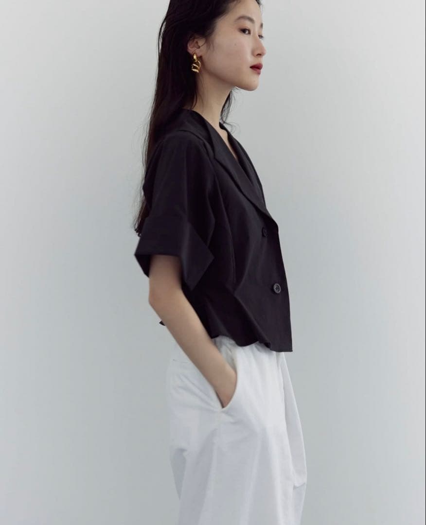 MEER. OPEN COLLER SHORT SHIRT 試着のみ
