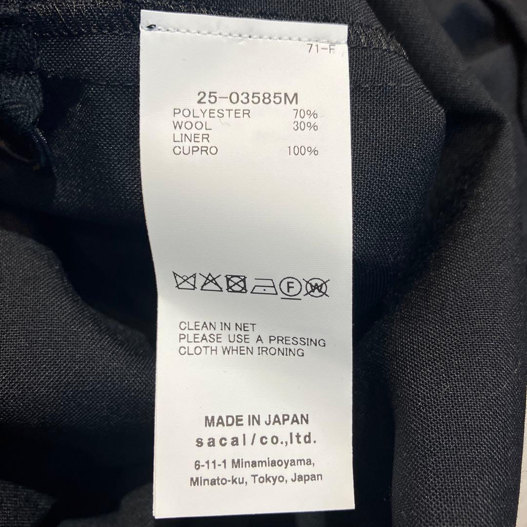 新品　25SS Sacai Suiting Polo Shirt サカイ
