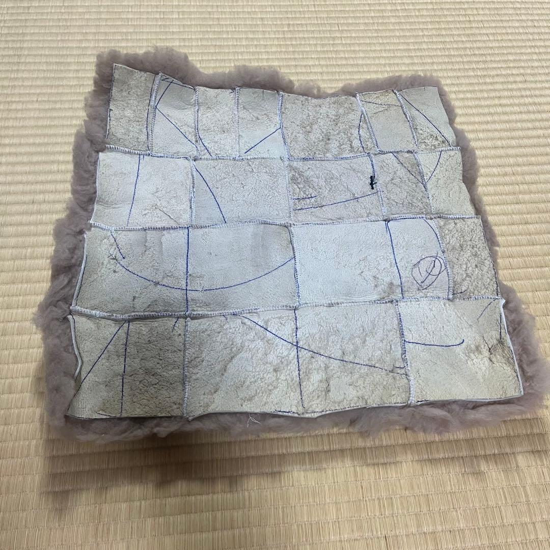 【タグ付き】ニチロムートン｜40×40cm 3枚セット｜羊毛｜ニチロ毛布株式会社