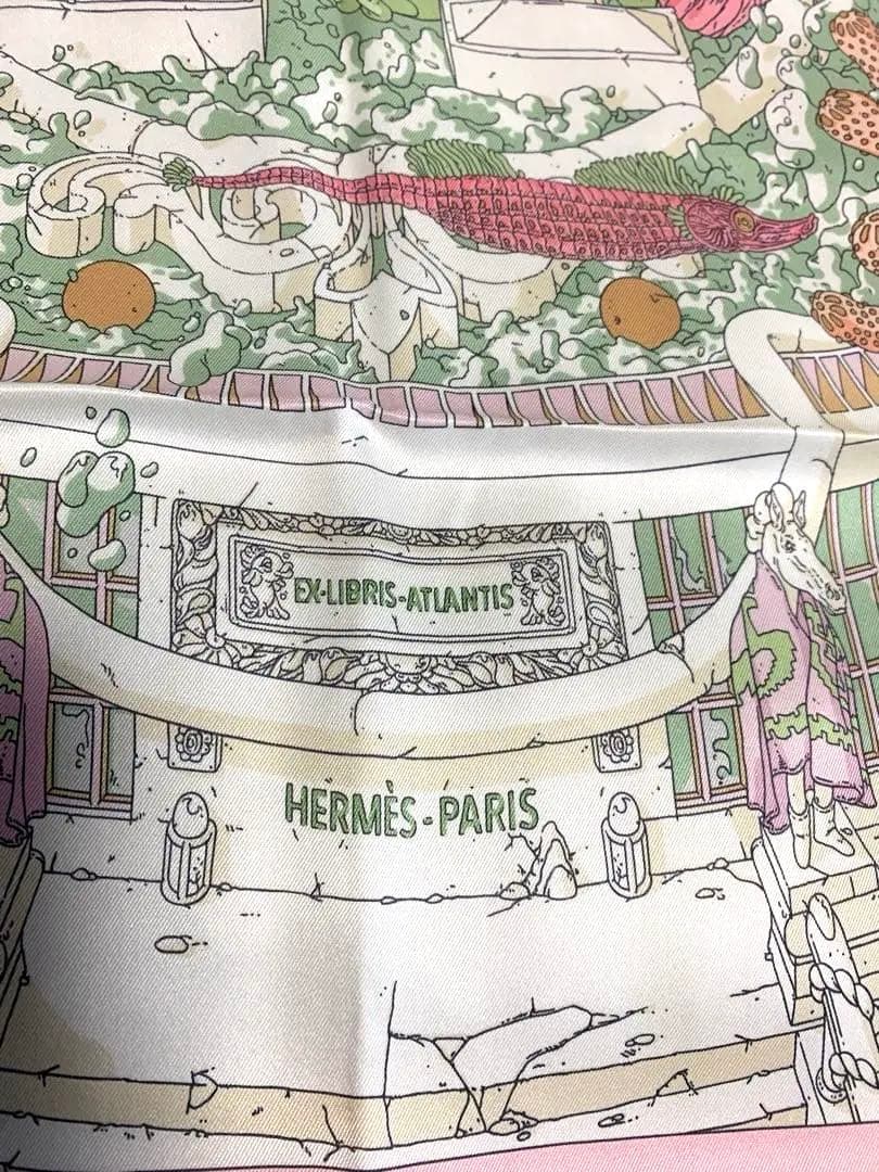 HERMES エルメススカーフ　カレ70 エクスリプリス•アトランティス