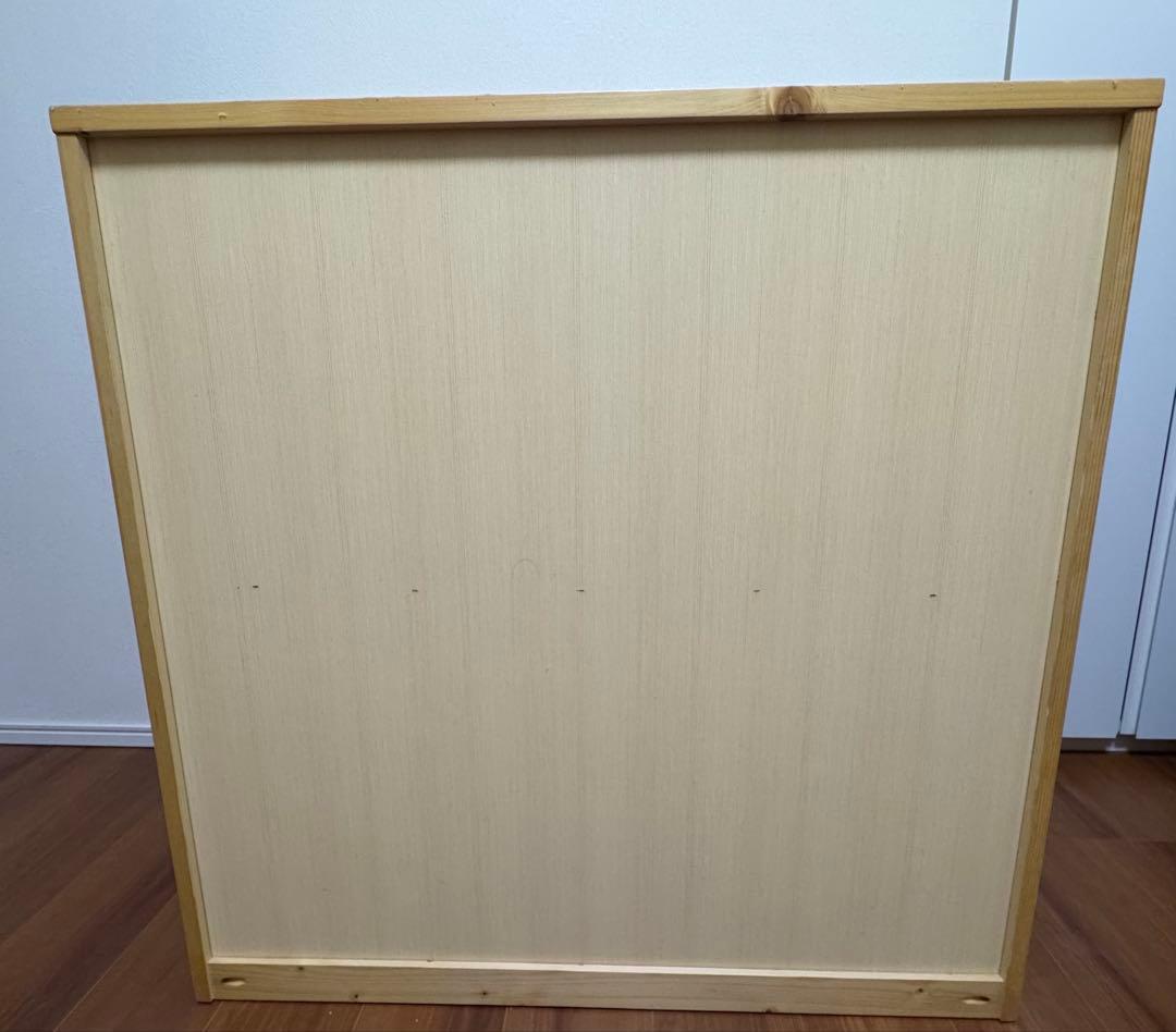 無印良品　パイン材　チェスト　4段ワイド　廃盤品