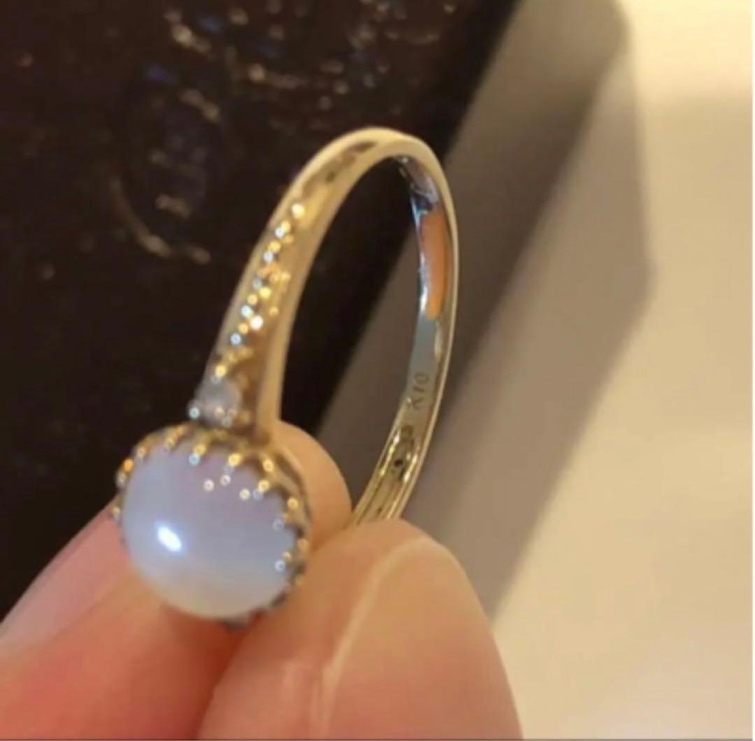 JEWELRY TSUTSUMI 10K ムーンストーンリング　指輪　ツツミ