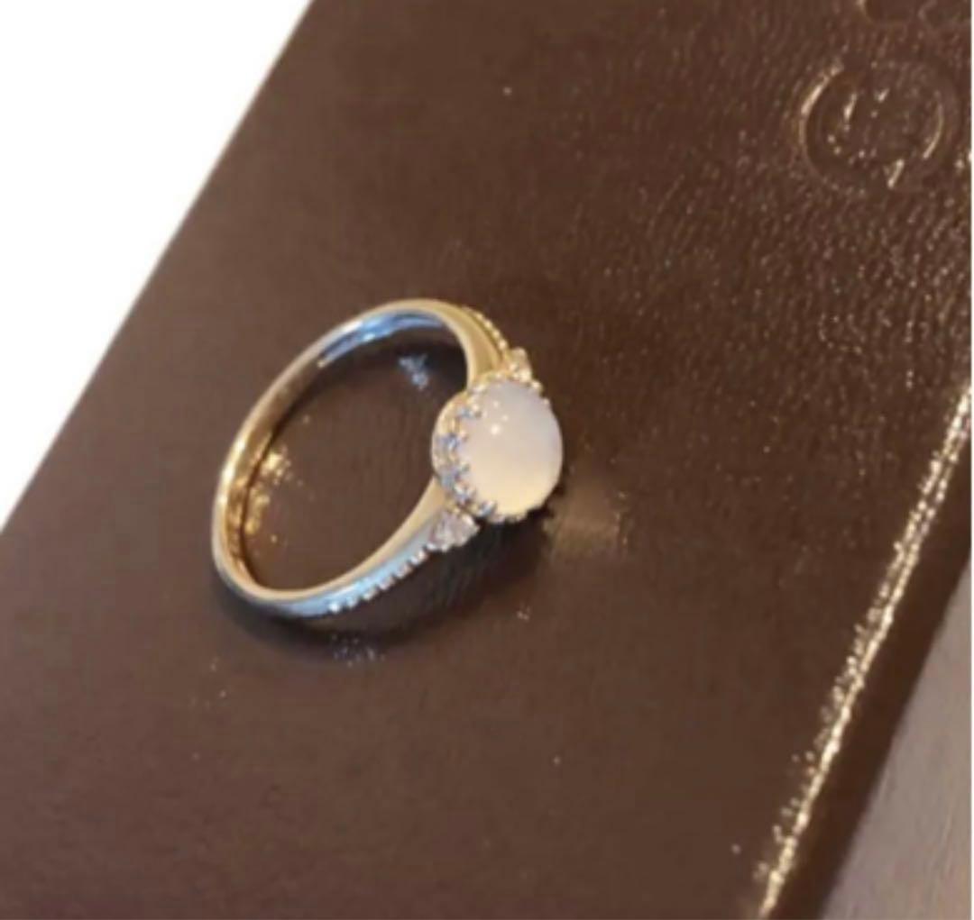 JEWELRY TSUTSUMI 10K ムーンストーンリング　指輪　ツツミ