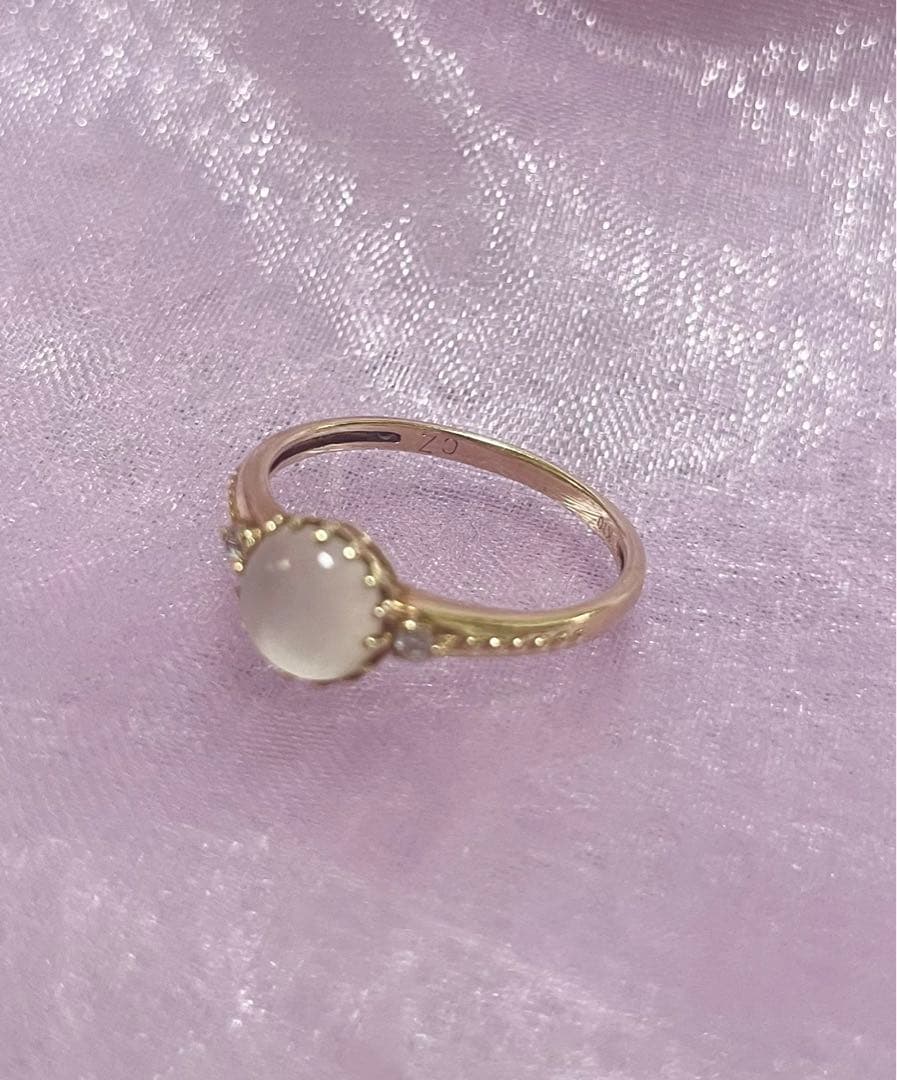 JEWELRY TSUTSUMI 10K ムーンストーンリング　指輪　ツツミ