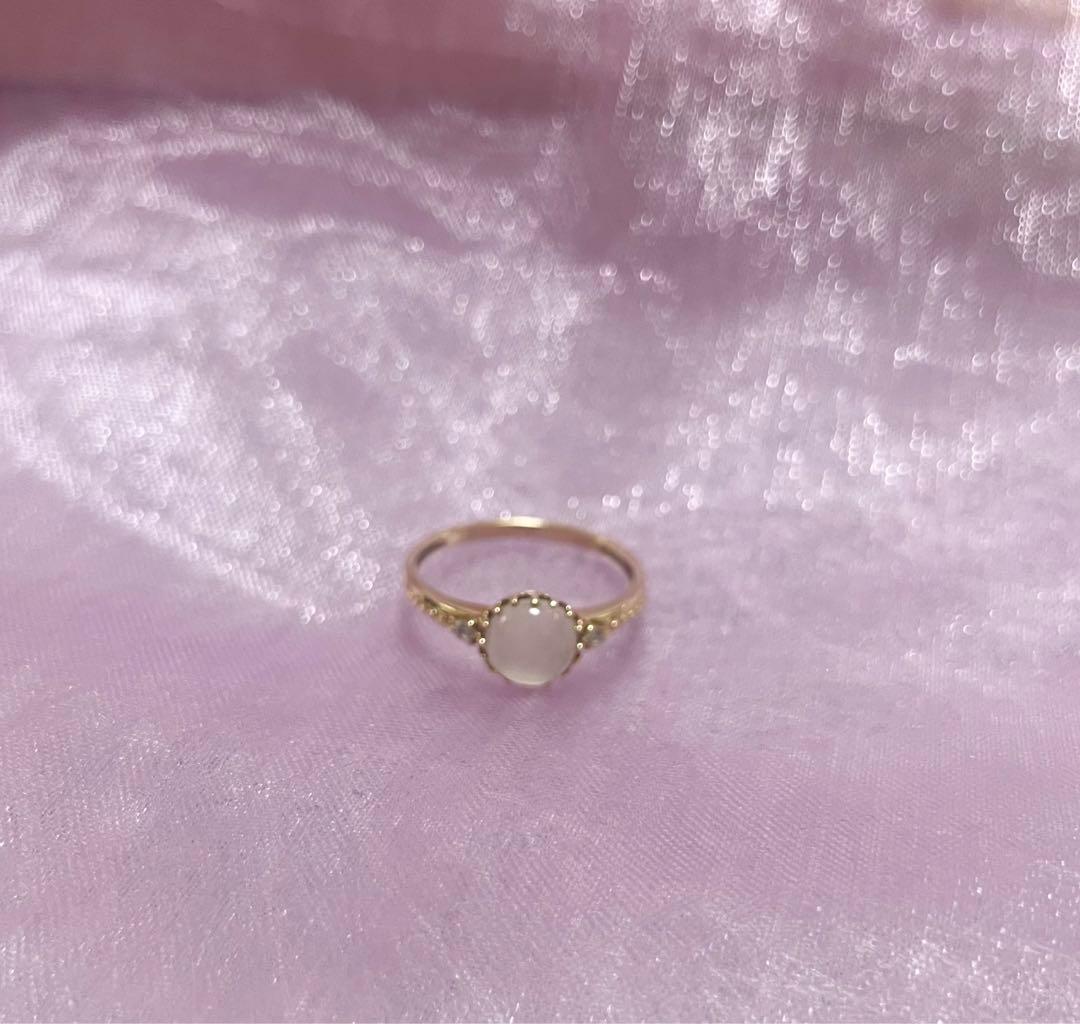 JEWELRY TSUTSUMI 10K ムーンストーンリング　指輪　ツツミ