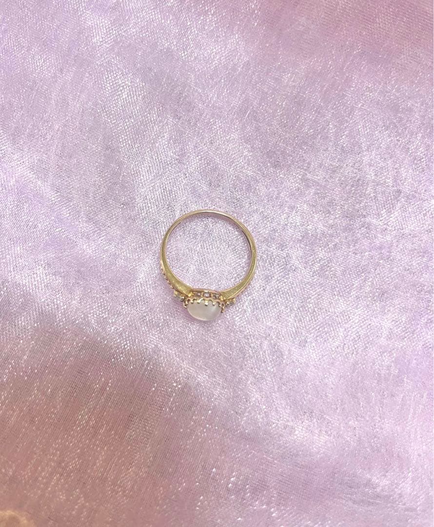 JEWELRY TSUTSUMI 10K ムーンストーンリング　指輪　ツツミ