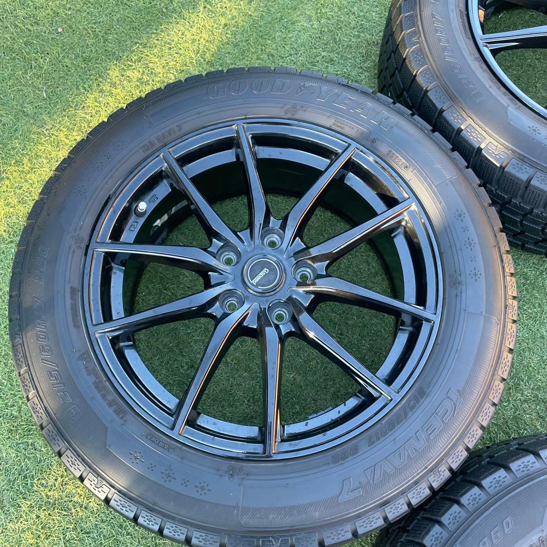 ④215/60R17 スタッドレスタイホイールセット グッドイヤー (4/4)