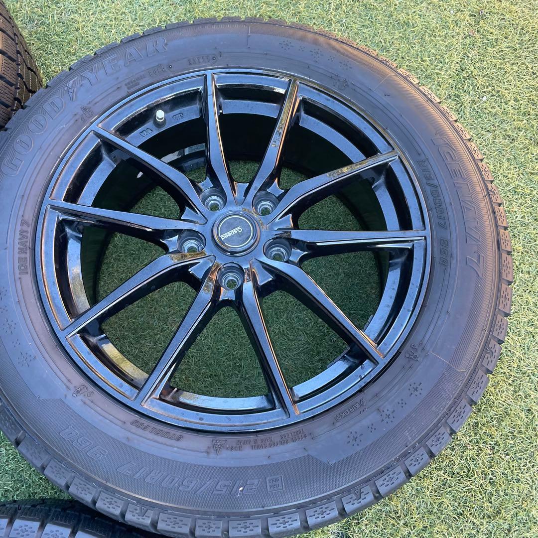 ④215/60R17 スタッドレスタイホイールセット グッドイヤー (4/4)