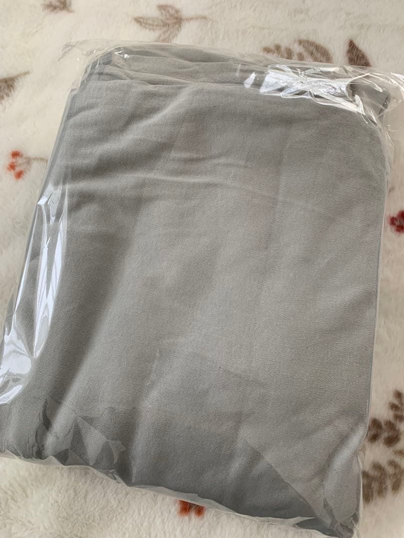 アサヒ モンレーブ ふわふわコットンニット掛け布団カバー シングル グレー