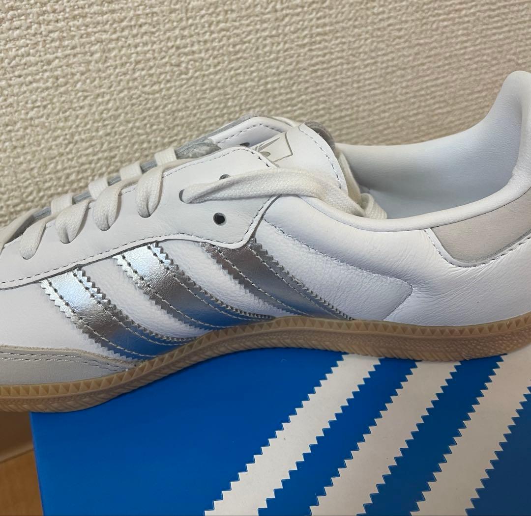 adidas Samba OG W ホワイト／シルバー　25.0cm 未使用品