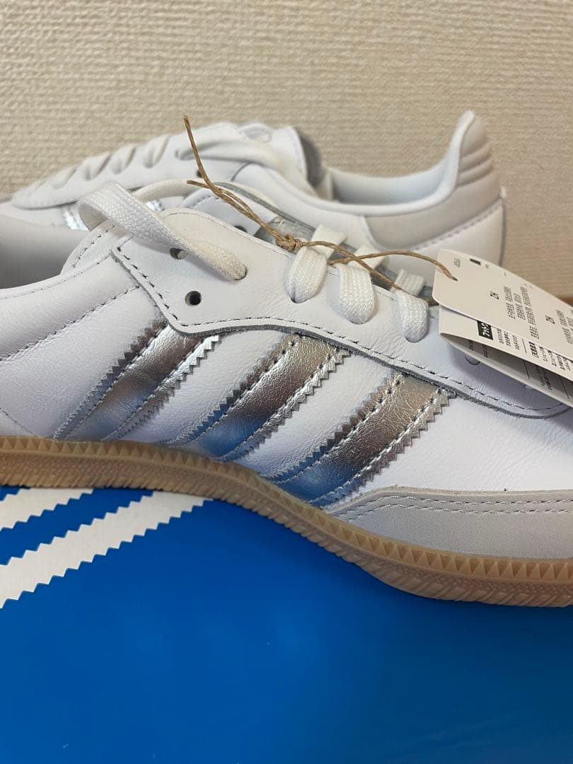 adidas Samba OG W ホワイト／シルバー　25.0cm 未使用品