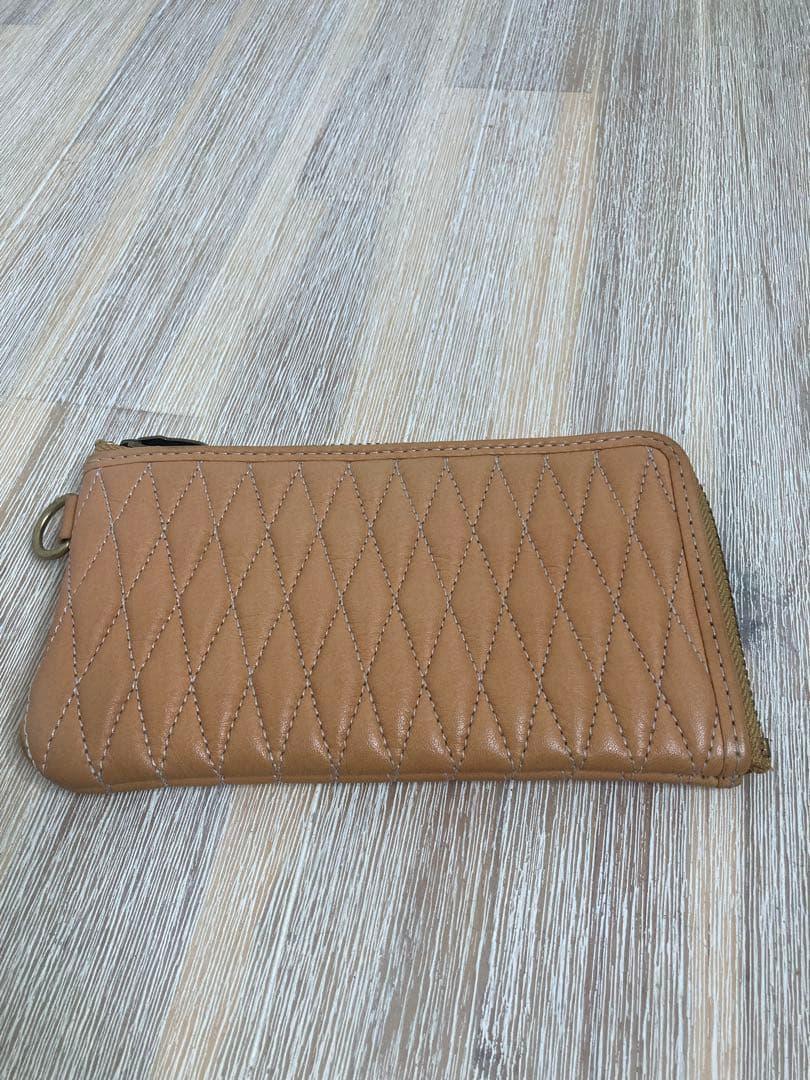 バックドロップ　BULLET ベージュ キャンバス 長財布