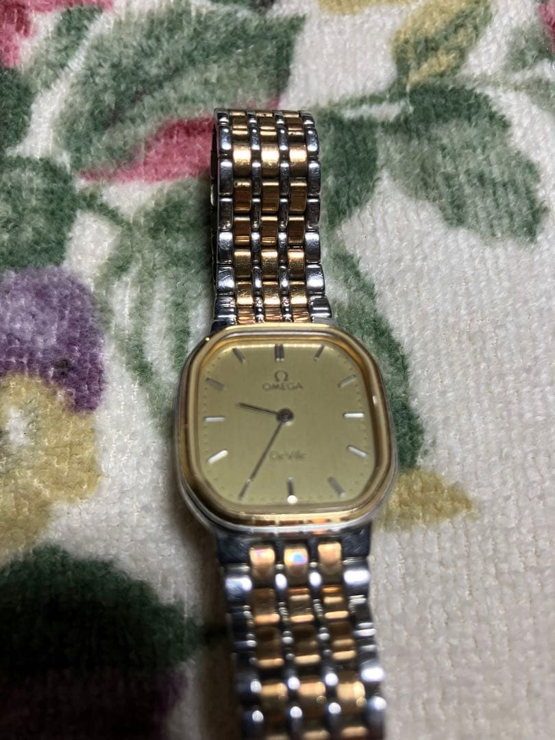OMEGA デビルクォーツ 腕時計 ゴールド/シルバー稼働品