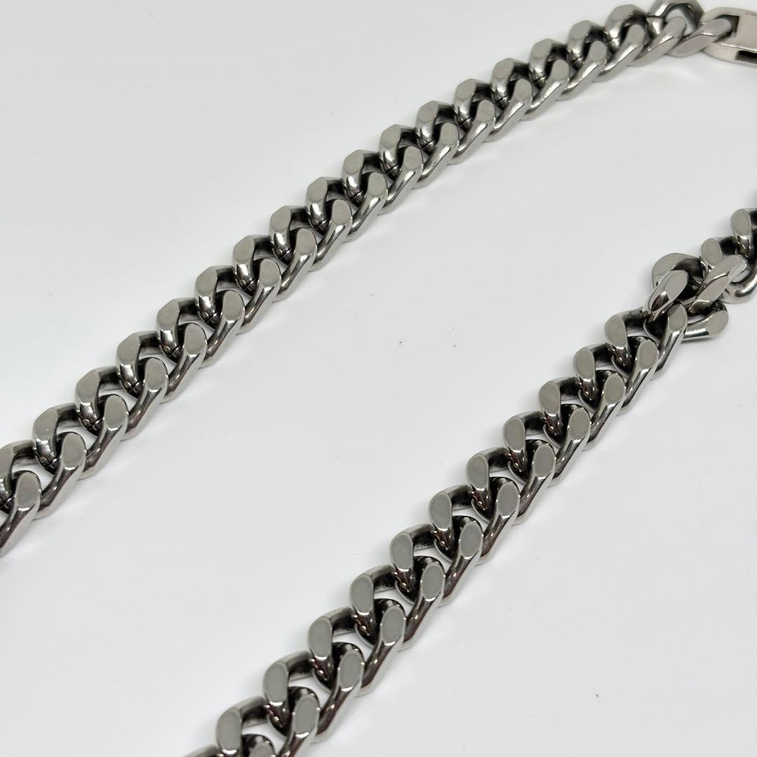 A273 FENDI フェンディ　バゲット　チェーン　ネックレス　シルバー