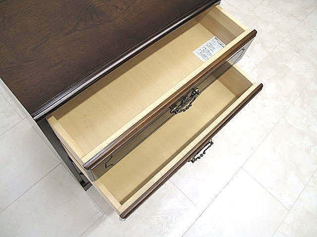 【展示品】カリモク コロニアル「QC1904NK」 4段チェスト 　約10.5万