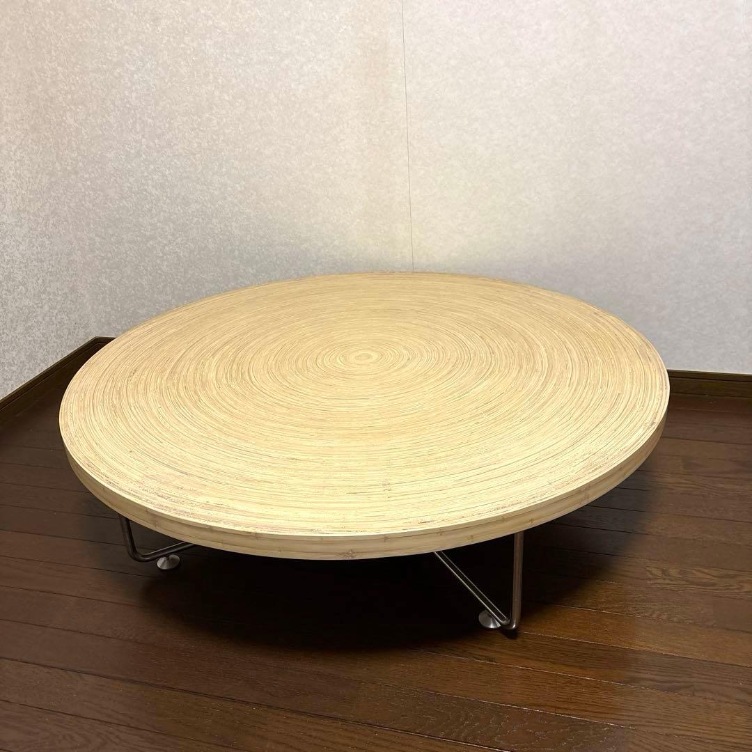 【美品】広松木工 EX サークルテーブル ローテーブル ラウンドテーブル