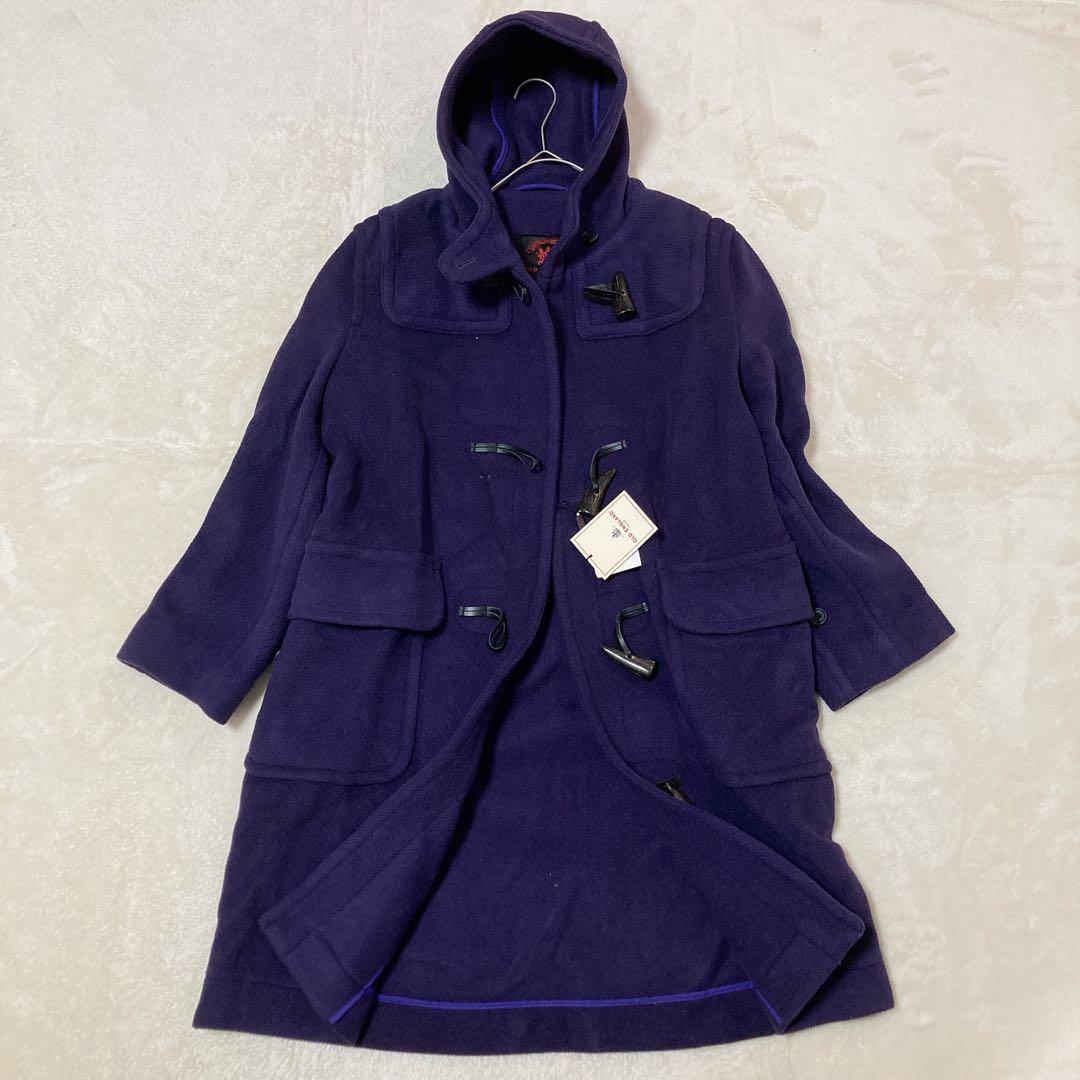 【新品】タグ付き OLD ENGLAND ダッフルコート ヘリンボーン 36 紫