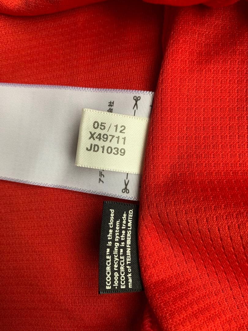 2012 adidas 日本代表 ロンドン五輪 東慶悟 vtg ユニフォーム 赤
