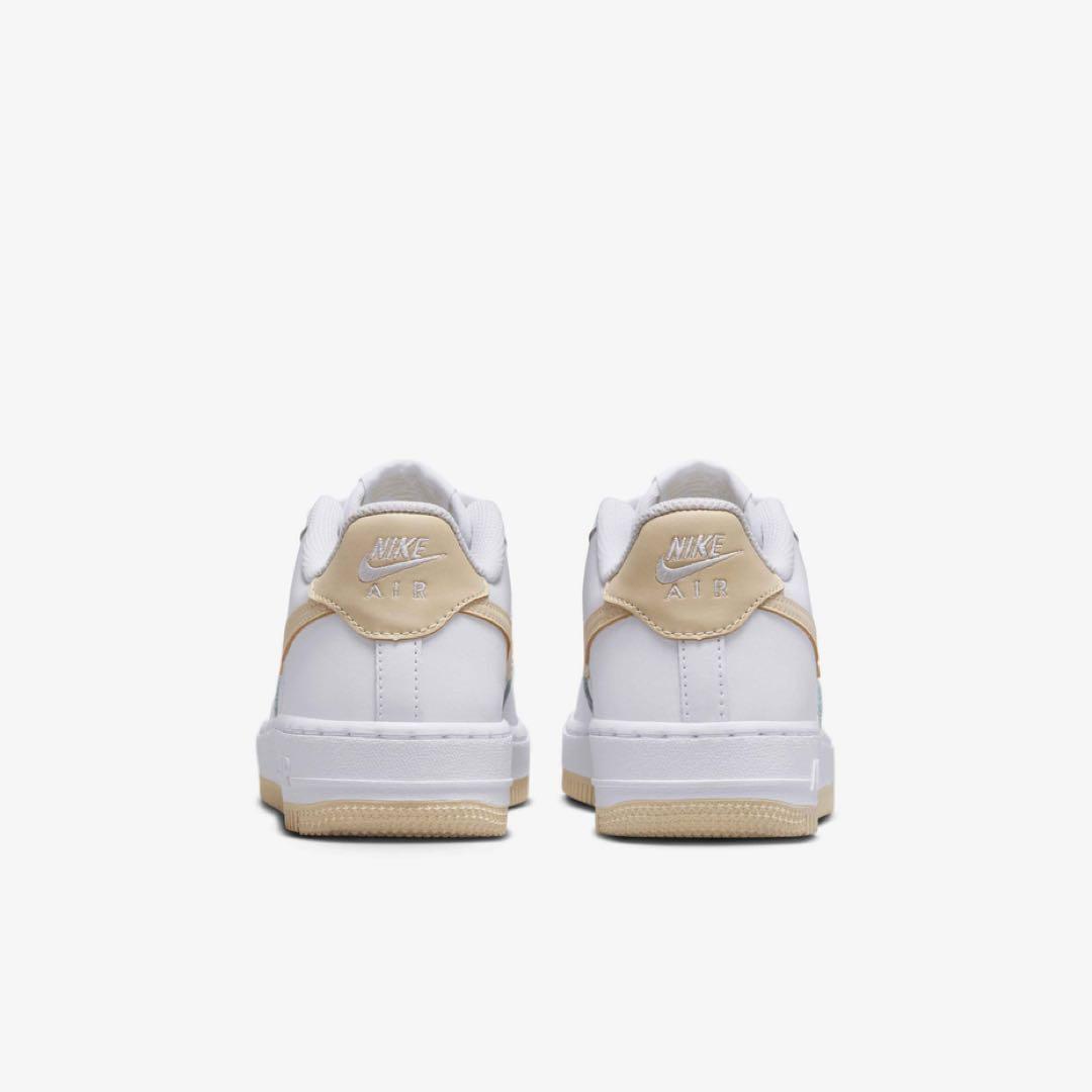 【新品23cm】NIKE｜エアフォース１GS｜ホワイト/ライトベージュ