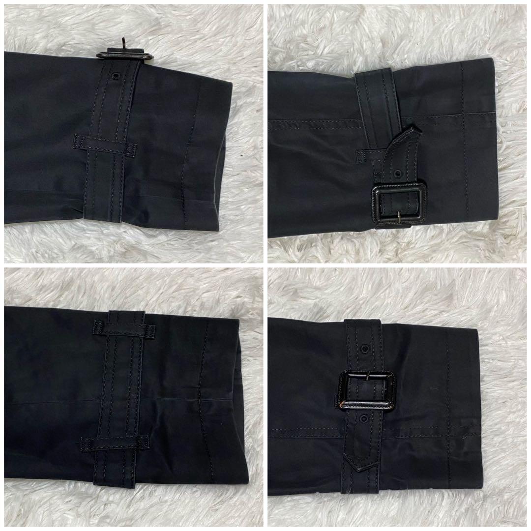 極美品　BURBERRY バーバリー　ブラックレーベル　ロングコート　黒　XL