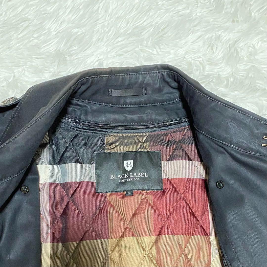 極美品　BURBERRY バーバリー　ブラックレーベル　ロングコート　黒　XL