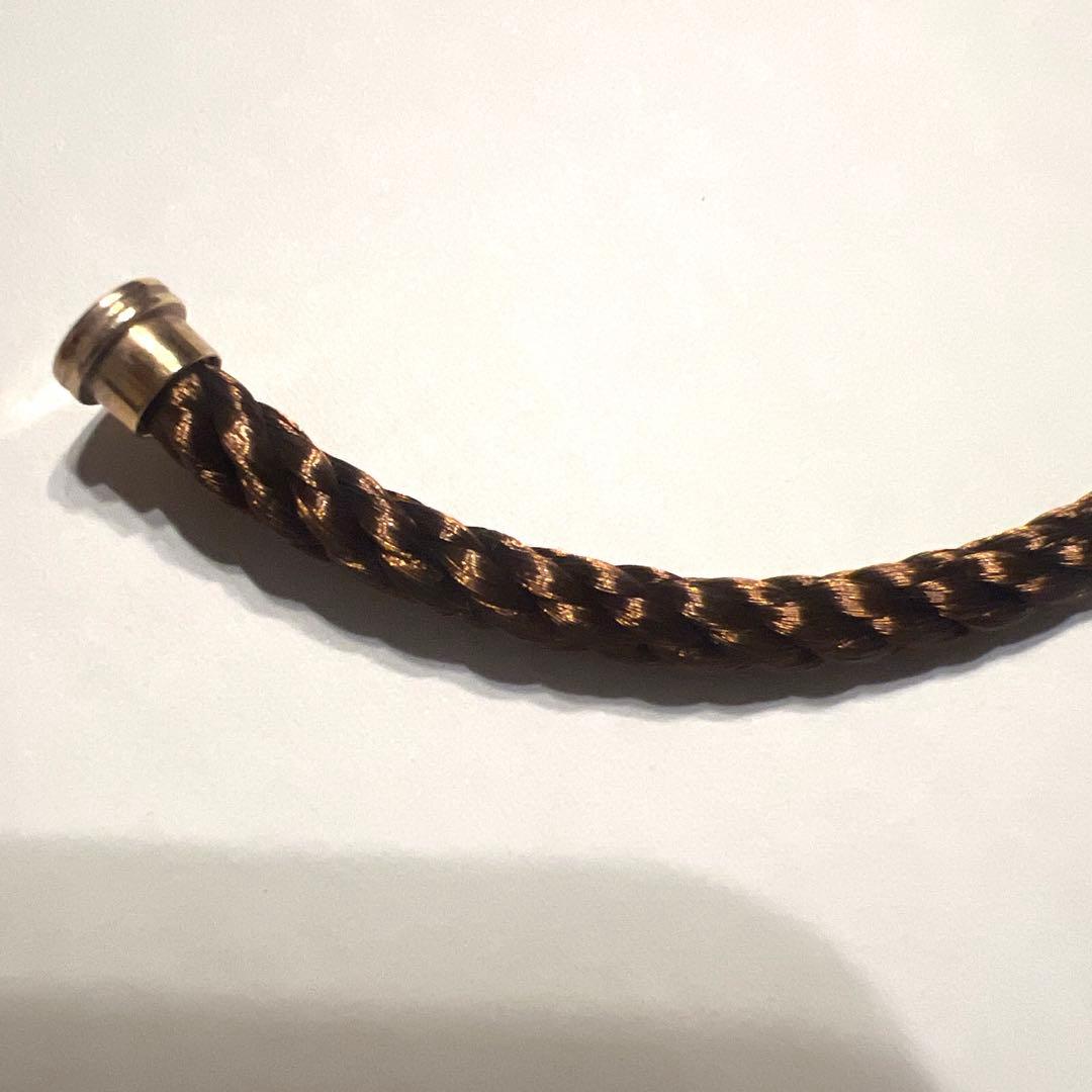 FRED フォース10 ブレスレットゴールド茶色14cm