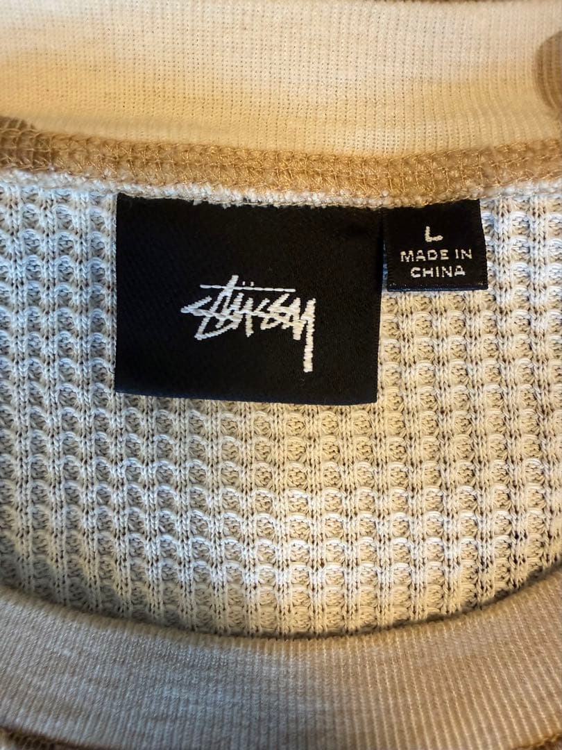 Stussy カモフラージュ 七分・長袖カットソー L