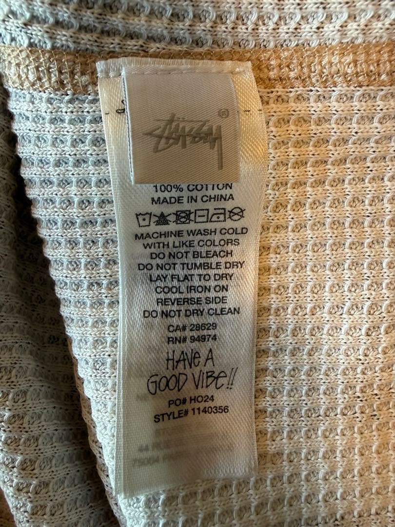 Stussy カモフラージュ 七分・長袖カットソー L