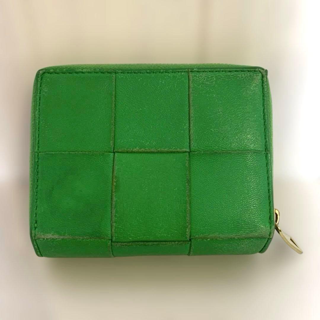 り*な様 BOTTEGA VENETA 二つ折り財布 グリーン