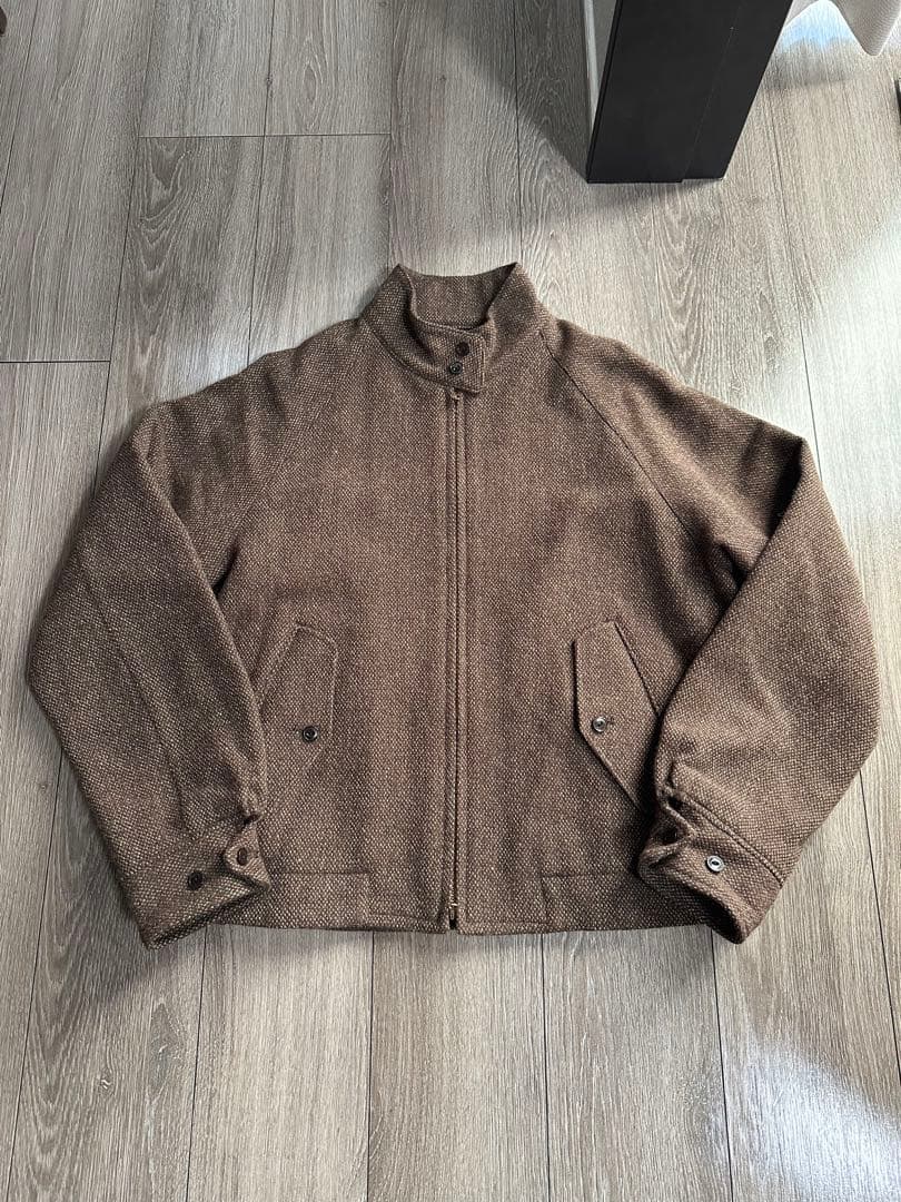 【LIDNM】Alpaca Tweed Harrington Jacket