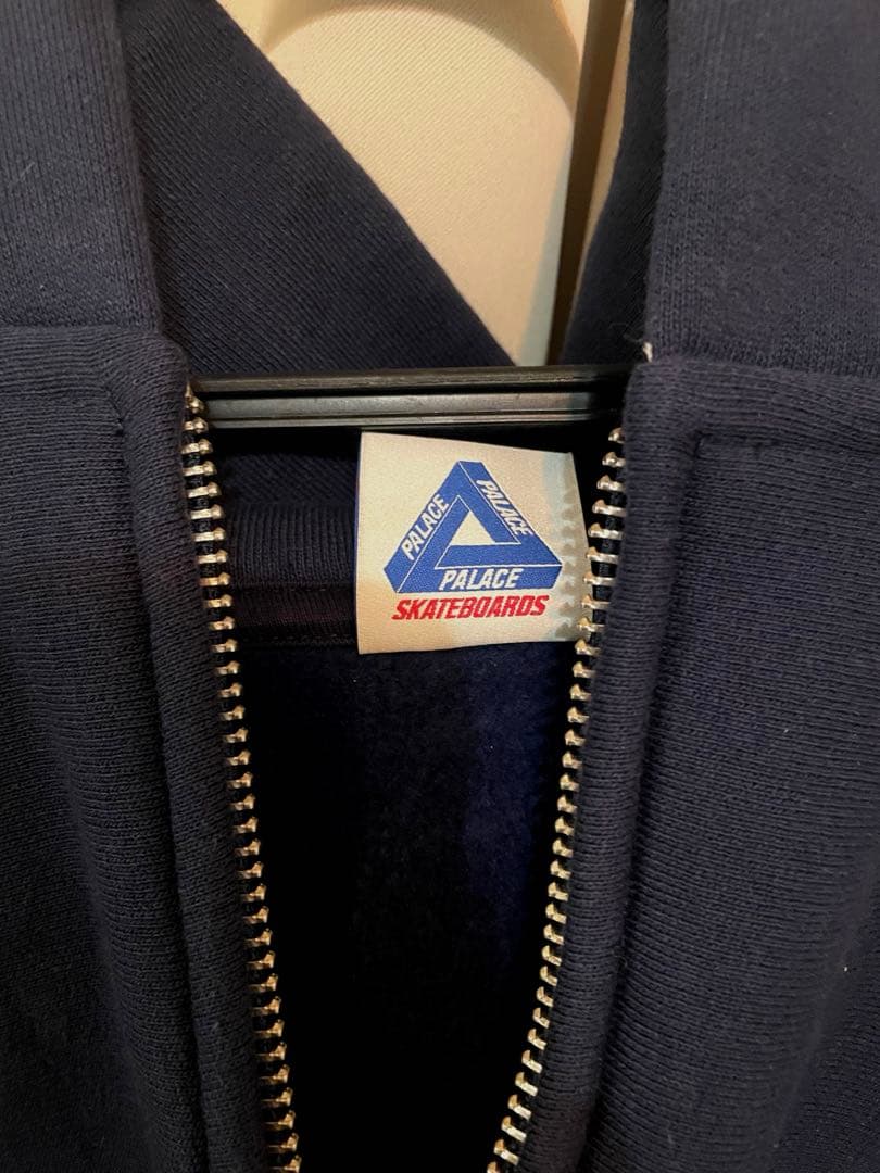 【汰】palace UNISEX ZIP HOOD NAVY