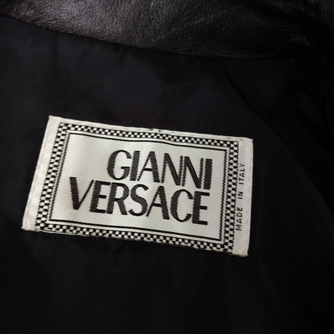 ★未使用★VERSACE★メデューサ★レザーハーフコート★ヴィンテージ