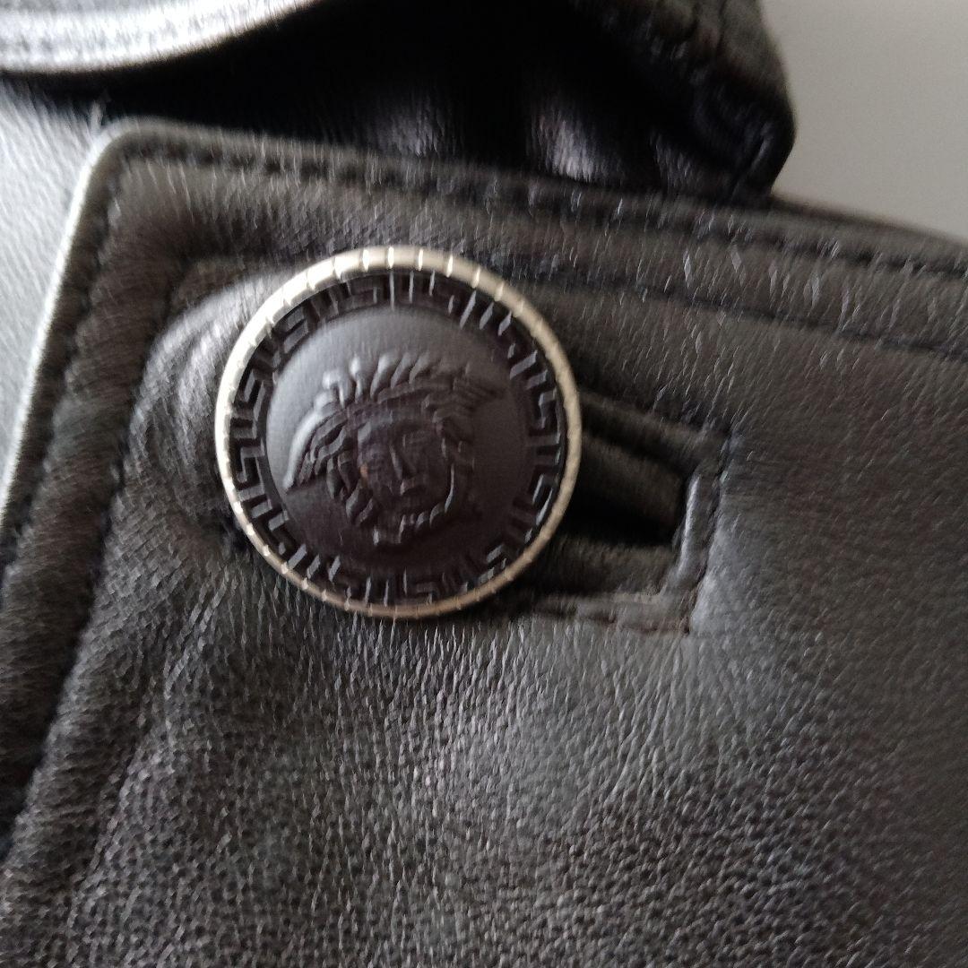 ★未使用★VERSACE★メデューサ★レザーハーフコート★ヴィンテージ