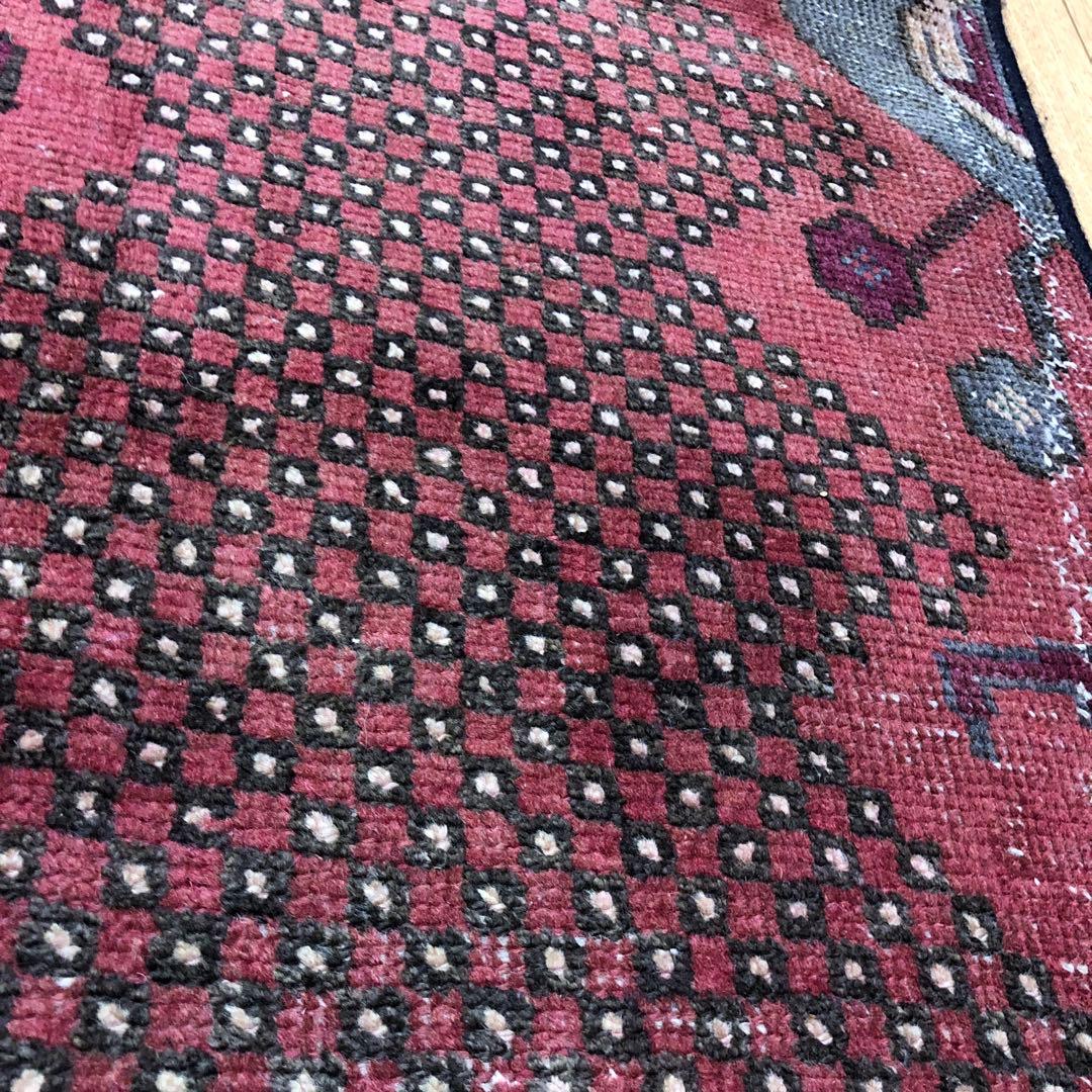 ペルシャ絨毯 ヴィンテージラグ 148×97cm 手織り オールドpersia