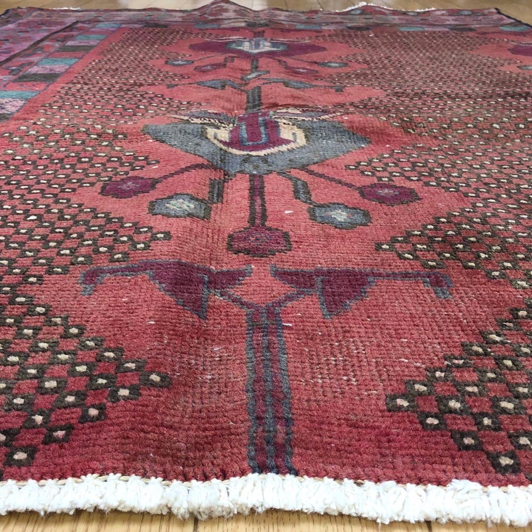 ペルシャ絨毯 ヴィンテージラグ 148×97cm 手織り オールドpersia