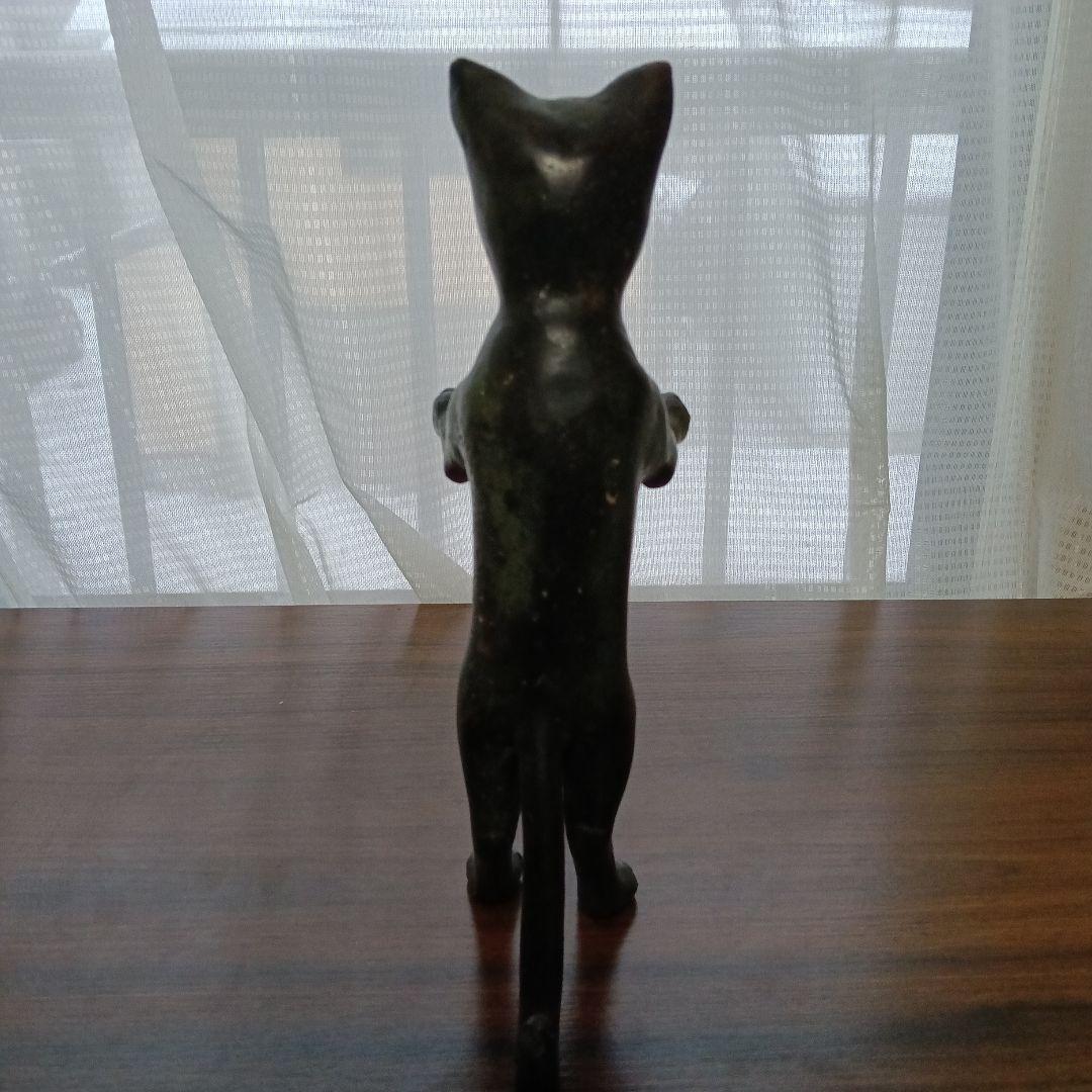 猫　金属　置物　トレー　レトロ　アンティーク