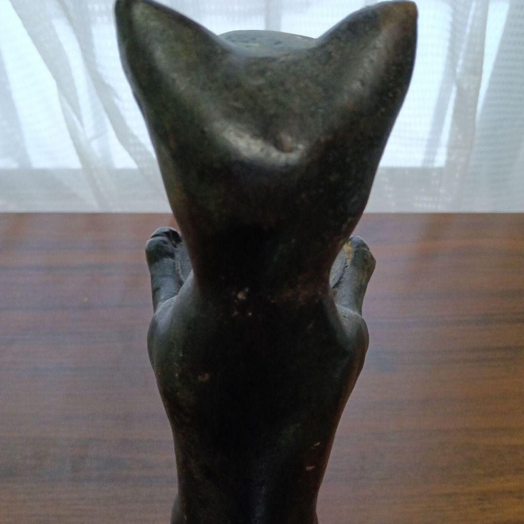 猫　金属　置物　トレー　レトロ　アンティーク