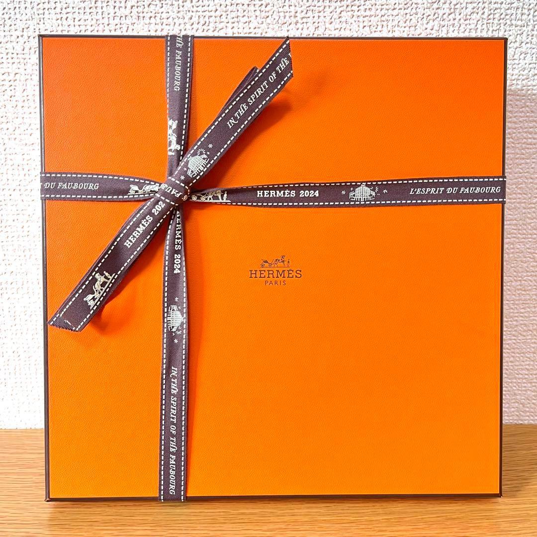 【新品　2枚組　ギフト包装】エルメス　モザイク　ゴールド　16cm プレート