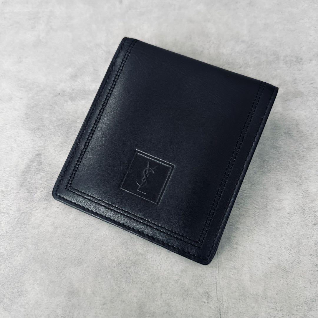 未使用訳あり✨Yves Saint Laurent YSLロゴ　二つ折り財布