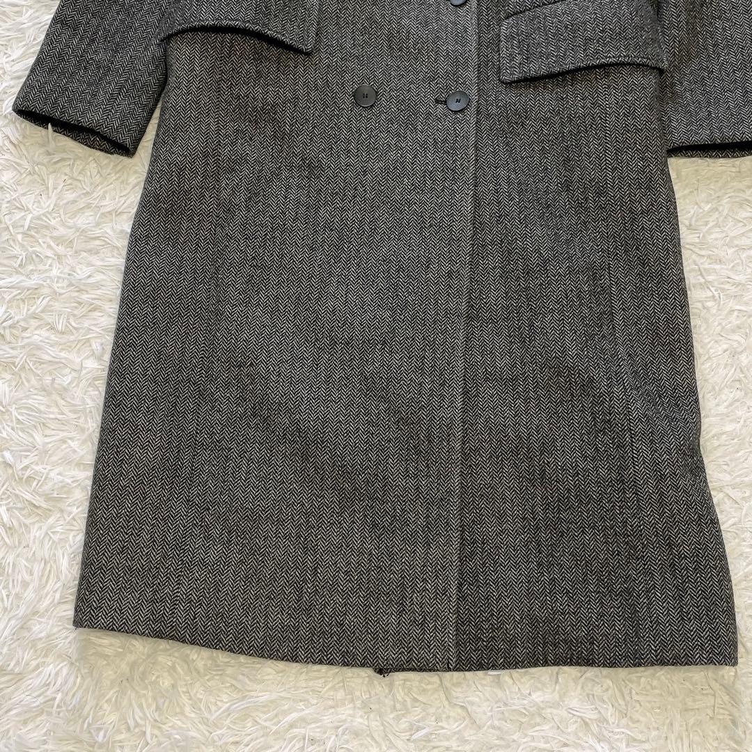 大きいサイズL✨ZARA ザラ チェスターコート ヘリンボーン ダブルブレスト