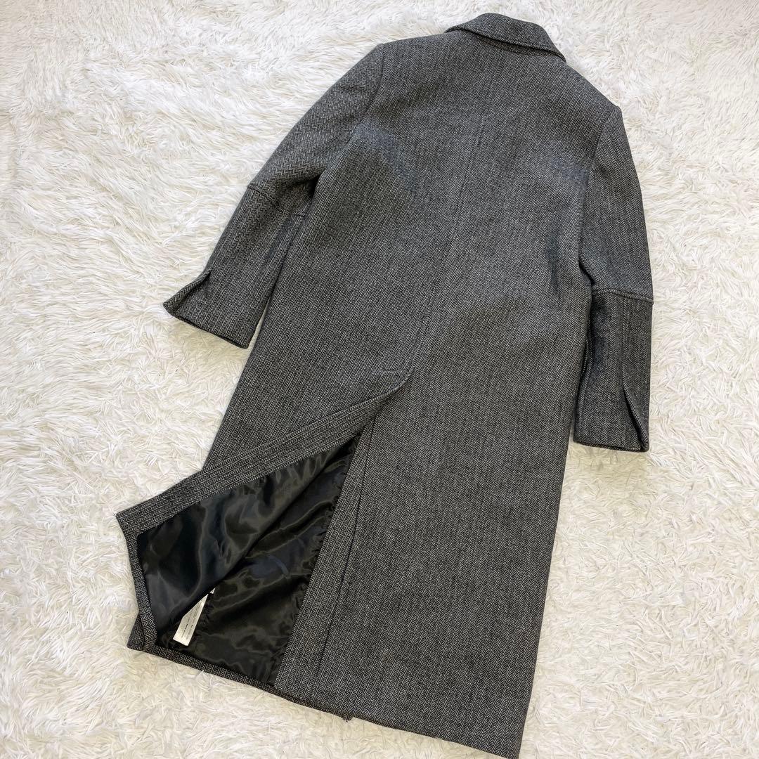 大きいサイズL✨ZARA ザラ チェスターコート ヘリンボーン ダブルブレスト