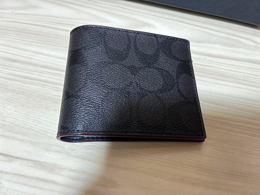 COACH ブラック 二つ折り財布 カードケース キーリングー3点セット