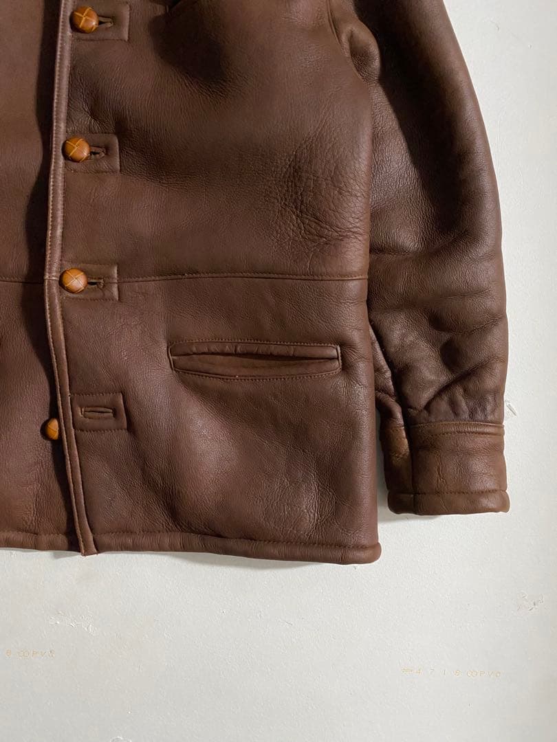 ジャケット・アウター 90s- mouton jacket chocolate brown